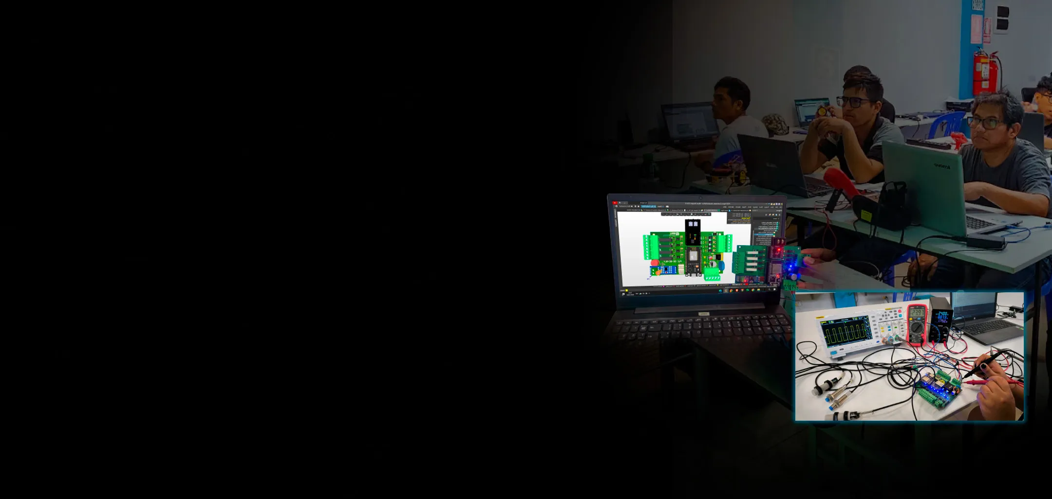 Imagen de fondo de alguien programando